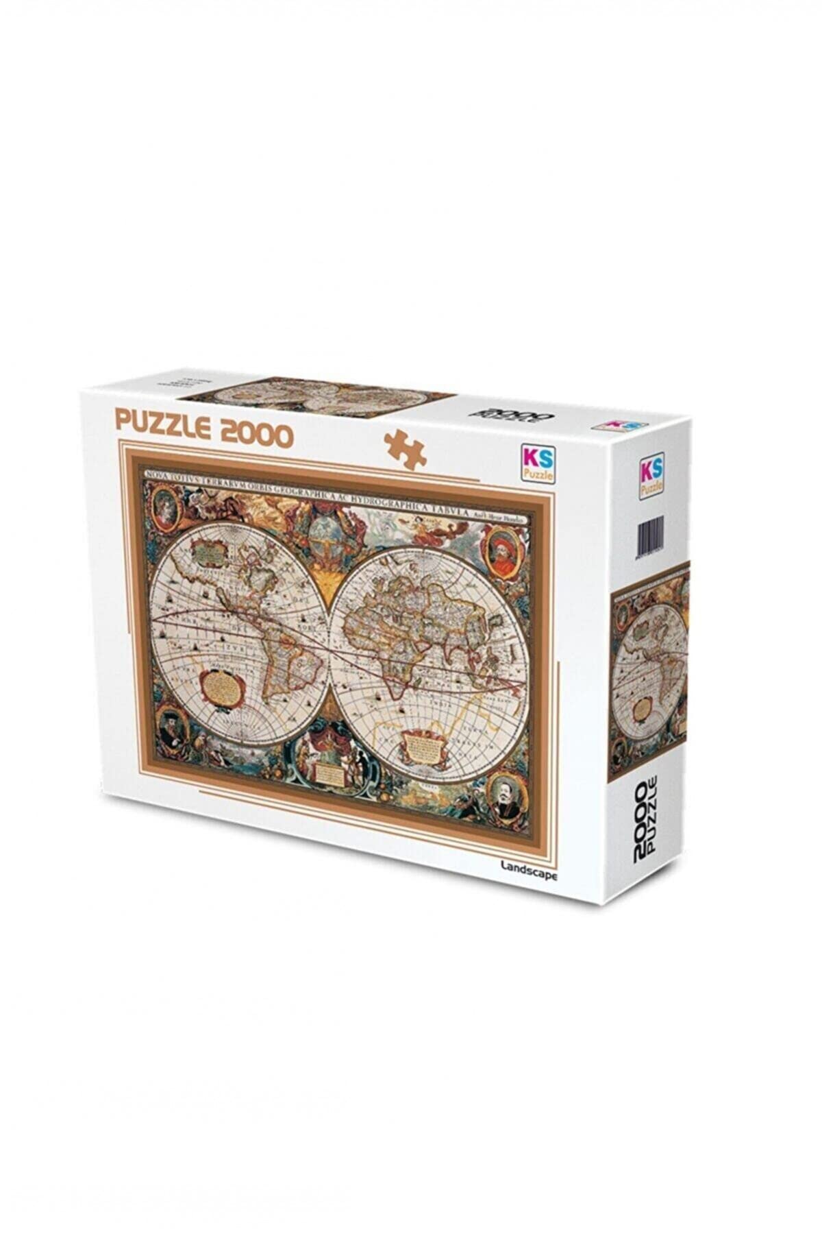 Ks Games- 17Th Centruy World Map 2000 Parça Puzzle : Amazon.com.tr